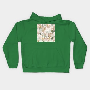 Neutral Tropical Collage with Modern Shapes Kids Hoodie